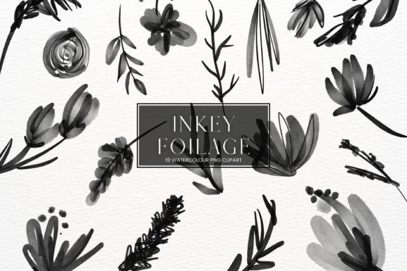 Black Inky Watercolour Flower: A Designer's Guide to This Striking Clipart