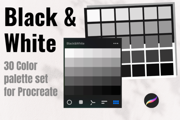 Black & White Color Palette Procreate: The Essential Monochrome Toolkit