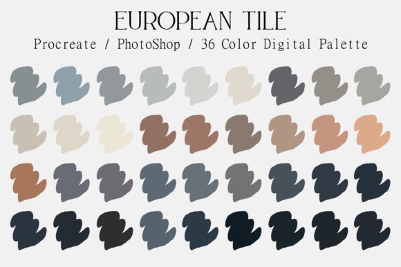 Capture European Elegance: The Tiles Digital Color Palettes