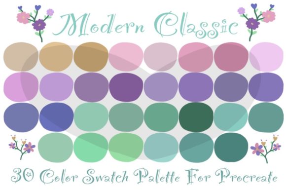 Color Palette Procreate ~ Modren Classic: Your Shortcut to Cohesive Design
