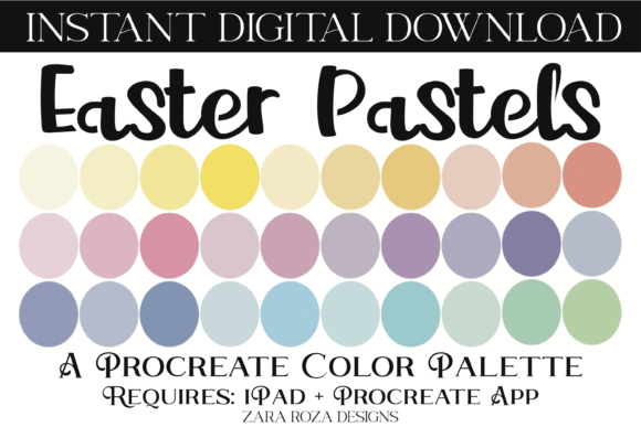 Easter Pastels Procreate Color Palette: A Springtime Dream for Digital Artists