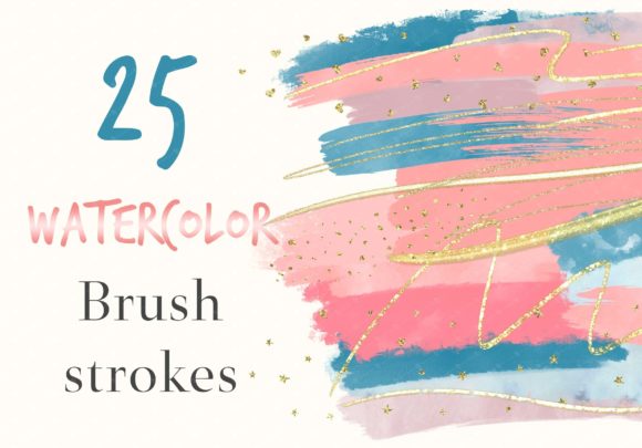 Elevate Your Designs with Summer's Vibrant Watercolor Brush Strokes
