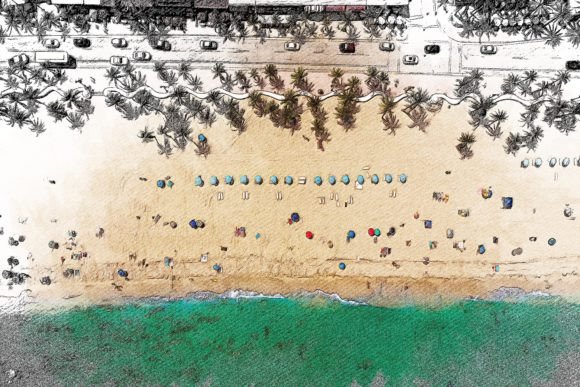 Fort Lauderdale USA Color Pencil: A Vibrant Design Asset
