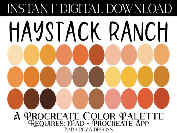 Haystack Ranch Procreate Color Palette: Unlock Warmth and Nostalgia