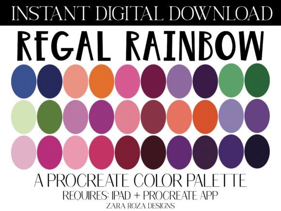 Regal Rainbow: A Modern Vintage Color Scheme