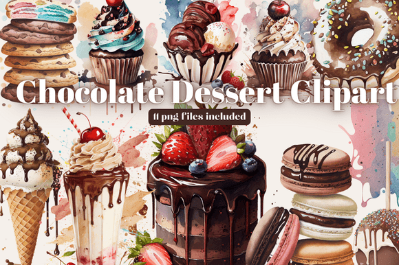Rich Visuals: Using Watercolour Chocolate Treats Clipart