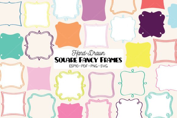 Unleash Creativity with Fancy Color Square Frames