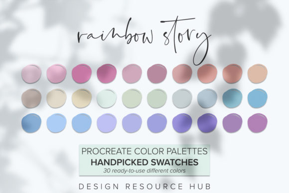 Unleash Vibrant Creativity with Procreate Color Palette: Rainbow Story