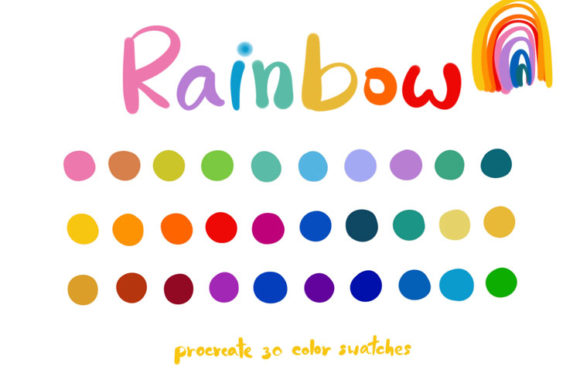 Unlock Instant Vibrancy with Rainbow Procreate Palettes