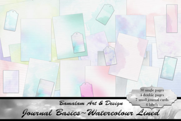 Unpacking the Lined Watercolour Journal Ephemera Kit